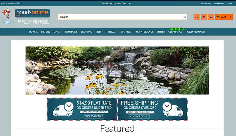 Ponds Online storefront